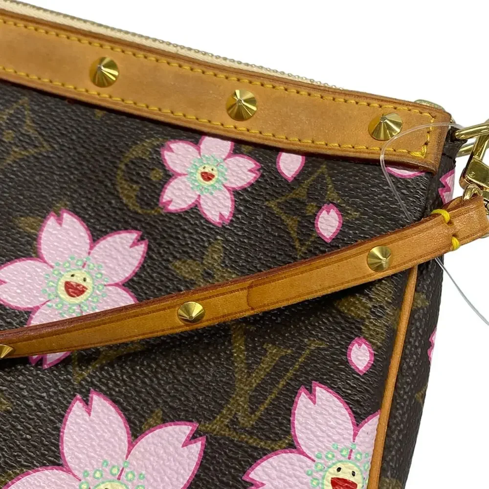 Louis Vuitton Pochette Accessoires Monogram Cherry Blossom Handbag M92006